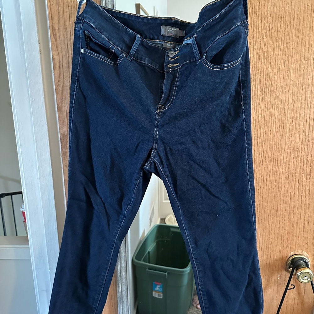 Torrid Women's Skinny Jeans - Dark Blue